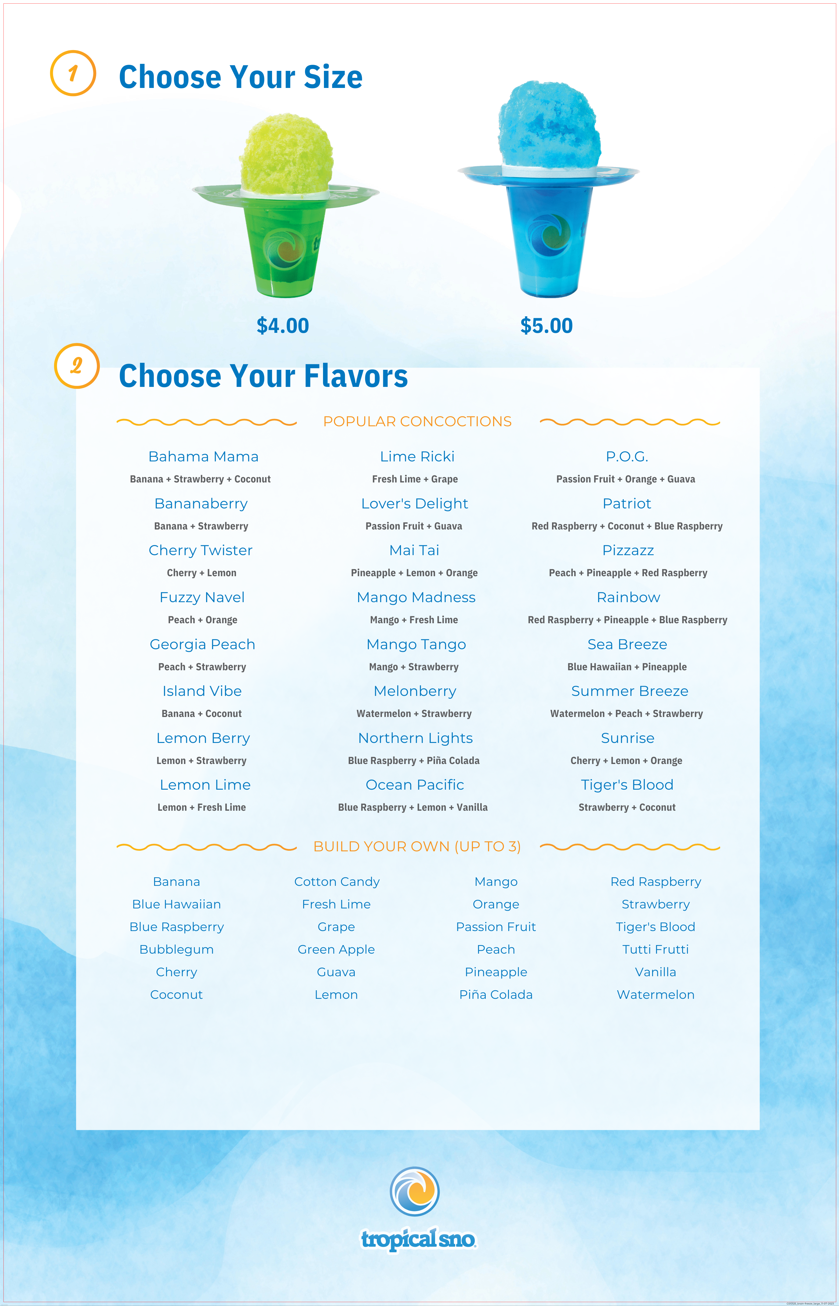 Brain Freeze Menu